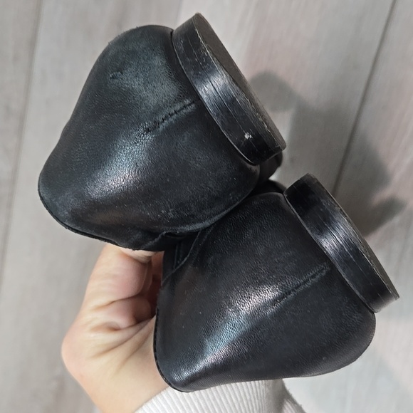 AGL Attilio Giusti Leombruni Women's Black Ballet Flats Leather Shoes 38/8 - Picture 6 of 14
